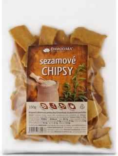 Chipsy Hrachové so sezamom 150g Damodara