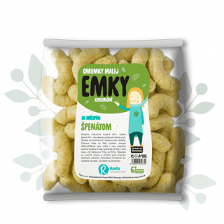 Chrumky Emky so sušeným špenátom 40g Ravita