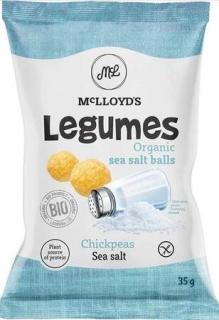 Cícerové lupienky s morskou soľou, bezlepkové BIO 35g McLloyds