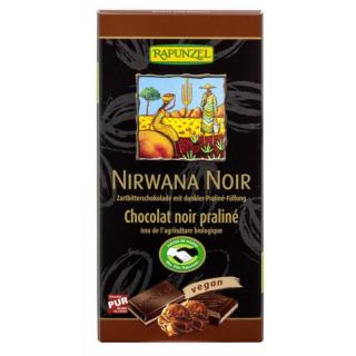 Čokoláda horká Nirwana Noir s náplňou 100g Rapunzel