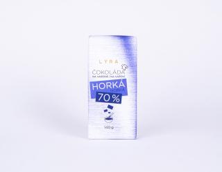 Čokoláda na varenie horká 70% 140g LYRA