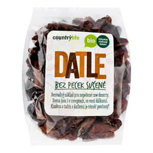 Datle sušené bez kôstok BIO 500g Country Life
