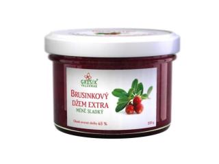 Džem Brusnice menej sladký 220g Grešík