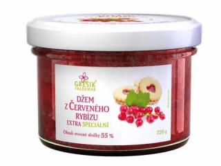 Džem Červené ríbezle  Extra 220g Grešík