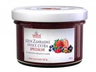 Džem Záhradné ovocie  Extra 220g Grešík