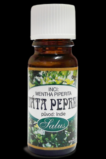 Éterický olej 100% MÄTA PIEPORNÁ India 10ml