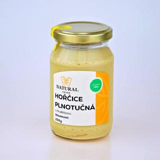 Horčica plnotučná s fruktózou 250g Natural Jihlava