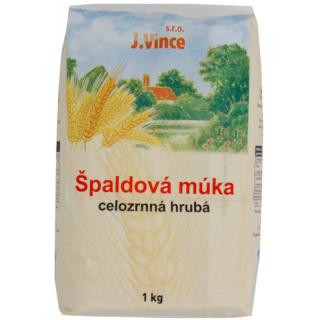 J. VINCE Múka špaldová celozrnná hrubá 1kg