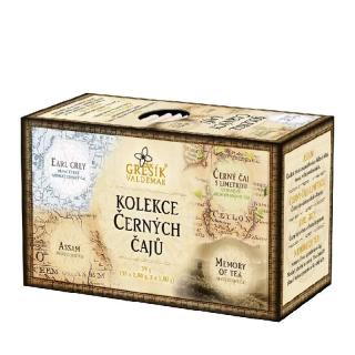 Kolekcia čiernych čajov porciovaných 39g Grešík