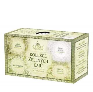 Kolekcia zelených čajov porciovaných 40g Grešík