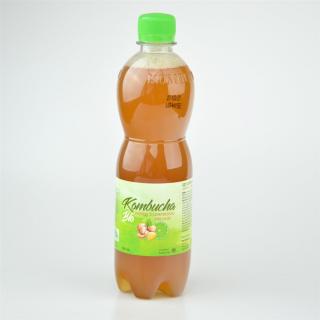 Kombucha zázvor s limetkovou príchuťou BIO - Stevikom 500ml