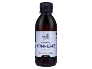 Lipozomálny vitamín D3+K2, 200ml Adelle Davis