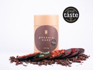 Mandala Dark - horká s posypom VEGAN 200g LYRA