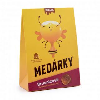 Medové cukríky s brusnicami 70g Beelol