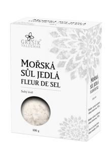 Morská soľ jedlá FLEUR DE SEL/SOĽNÝ KVET 100g Grešík