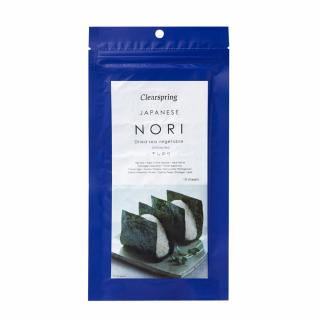 Morské riasy Nori plátky 25g (10 ks) Clearspring