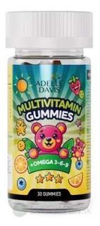 MULTIVITAMIN GUMMIES + OMEGA 3,6,9, príchuť pomaranč 30ks Adelle Davis