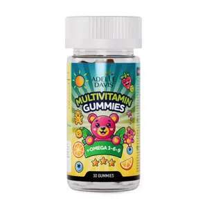 Multivitamin Gummies + Omega 3, pre deti, 30 dávok Adelle Davis