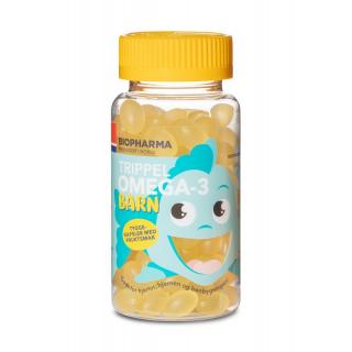 Omega-3 Barn žuvacie kapsule s rybím olejom pre deti 120 kapsúl Biopharma