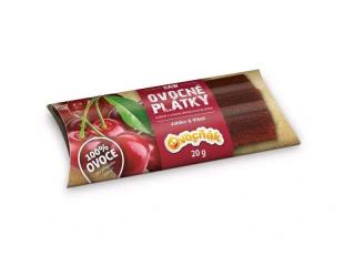 Ovocné Plátky jablko – višňa 20g Ovocňák