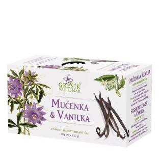 Ovocný čaj Mučenka a vanilka porciovaný 40g Grešík