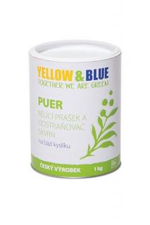 PUER bieliaci prášok a odstraňovač škvŕn Yellow & Blue 1kg Tierra Verde