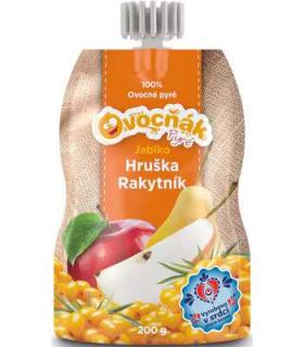 Pyré 100% Hruška Rakytník Jablko 200g Ovocňák