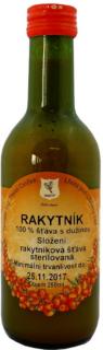 Rakytník 100% šťava 250ml Cvrček