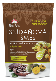 Raňajková zmes NEPRAŽENÉ KAKAO BIO 300g