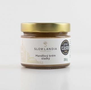 SLOWLANDIA Mandľový krém - jemne sladký 250g