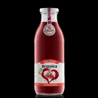 Šťava Brusnica 100% BIO 500ml Zamio