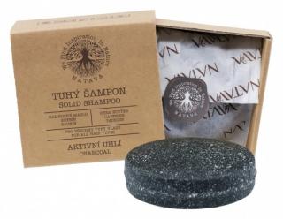 Tuhý šampón Aktivne uhlie - pánsky (kofeín, taurin) 85g Natava