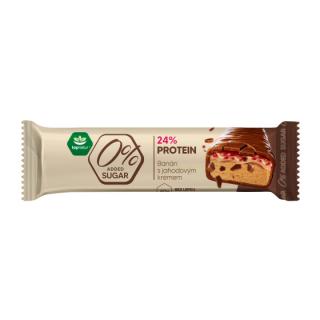 Tyčinka Proteín Banán jahodový krém 40g Topnatur