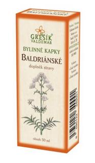 Valeriánske (baldriánske) kvapky 50ml Grešík