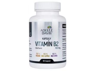Vitamín B2 (Riboflavín)100mg, 60 kapsúl Adelle Davis
