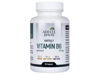 Vitamín B6 50mg, 60 kapsúl Adelle Davis