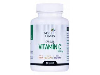 Vitamín C, 500mg, 60 kapsúl Adelle Davis