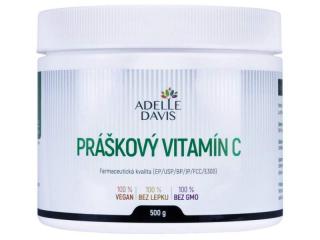 Vitamín C, práškový, 500g Adelle Davis