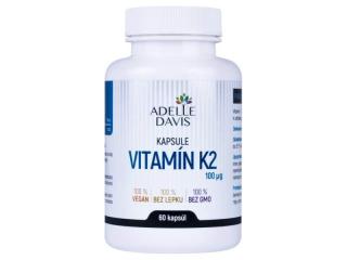 Vitamín K2 (MK-7), 100mcg, 60 kapsúl Adelle Davis