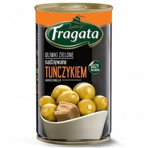 Zelené olivy Manzanilla s tuniakom 300g Fragata