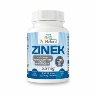 Zinok 25 mg, 100 tbl. Dr.Natural
