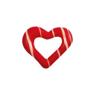 Čoko dekorácia Srdce červené 3,5cm biele 180ks (69594) L