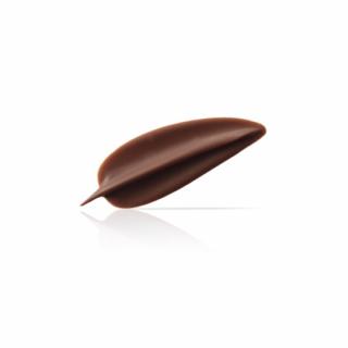 Čokoládová dekorácia pierko mliečne 6cm 160ks ( 77056)