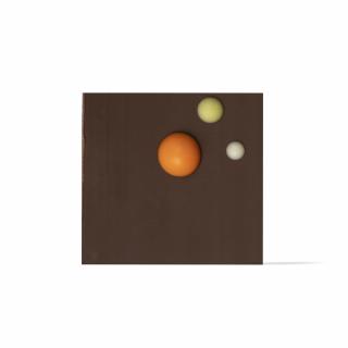 Čokoládová dekorácia štvorček Dots bez E171 360ks ( 77773)