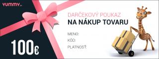 Darčeková poukážka na nákup tovaru v hodnote 100 EUR