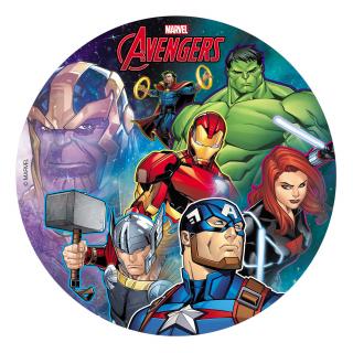 Jedlý obrázok Avengers kruh 20cm (236038)