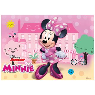 Jedlý obrázok Minnie Mouse obdĺžnik 14,8x21 cm (236054)