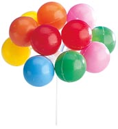 Plastová dekorácia balóny 17cm (350027)