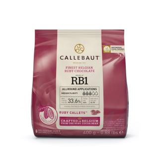Ruby čokoláda Callebaut RB1 (33,6%) 400 g