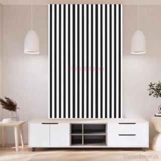 Lamelový obklad obdĺžnik dĺ. 2700mm Č / Biely ( Drevený obkladový lamelový panel biely)